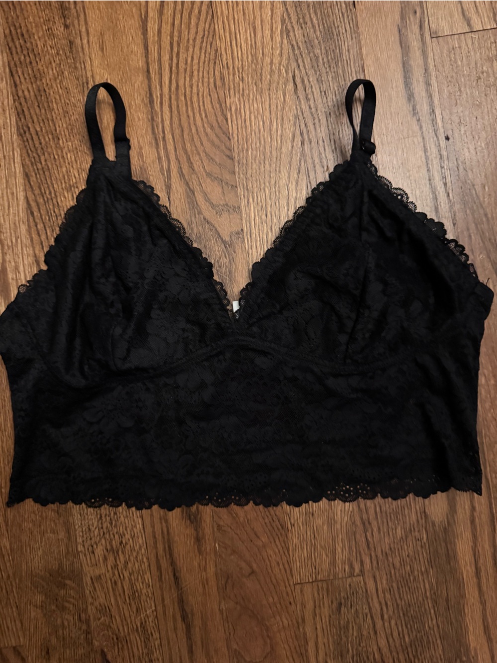 Black bralette lace